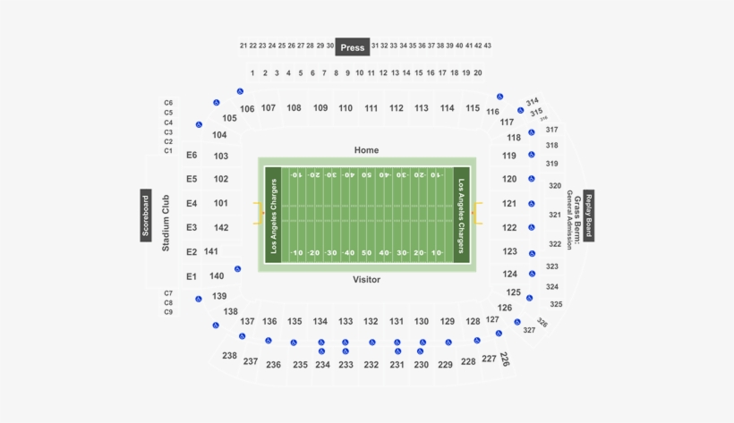 Baltimore Ravens At Stubhub Center , Carson California - Stubhub Center Section 123 Row X, transparent png