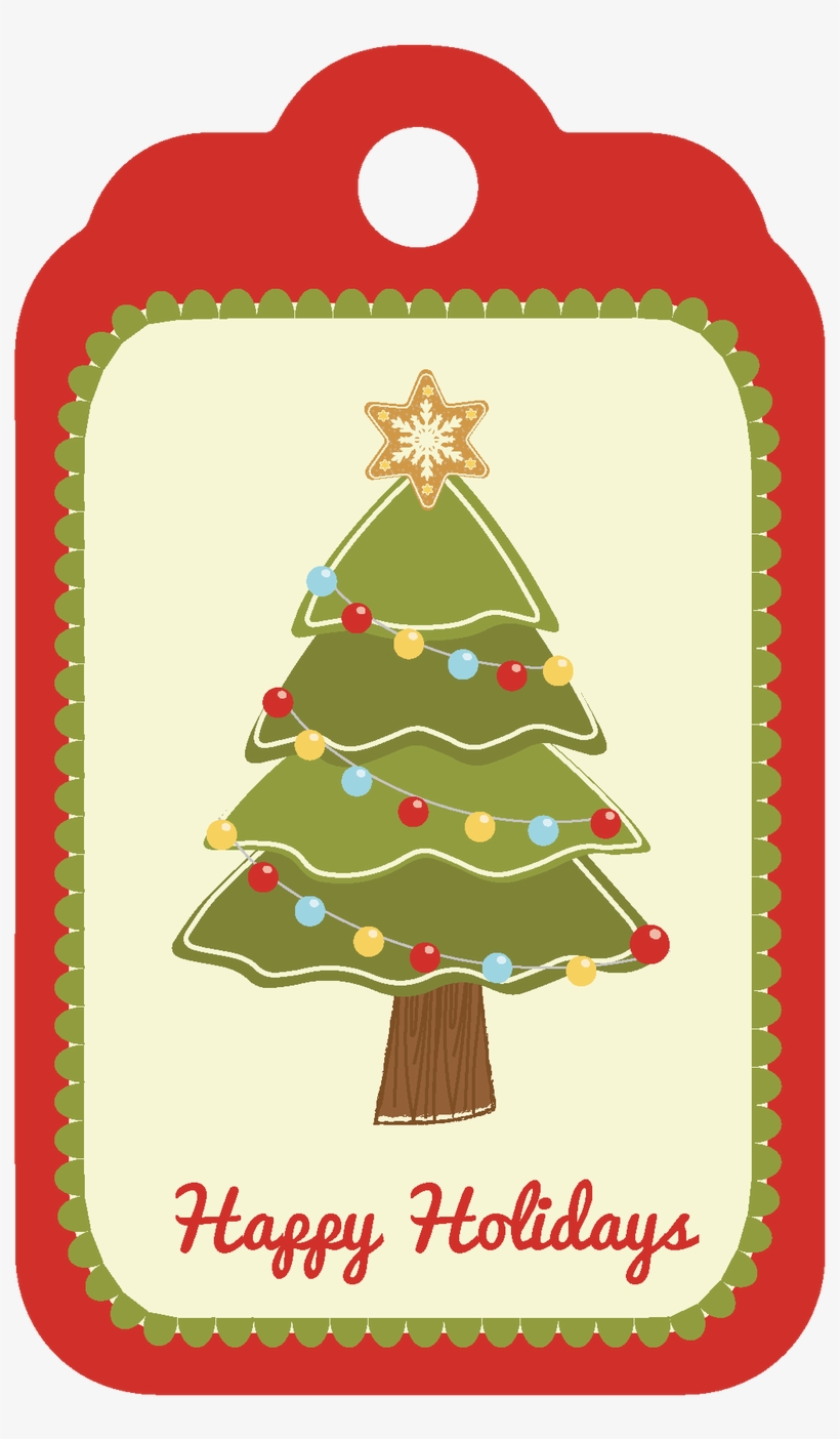 Christmas Gift Tags - Birthday Background, transparent png
