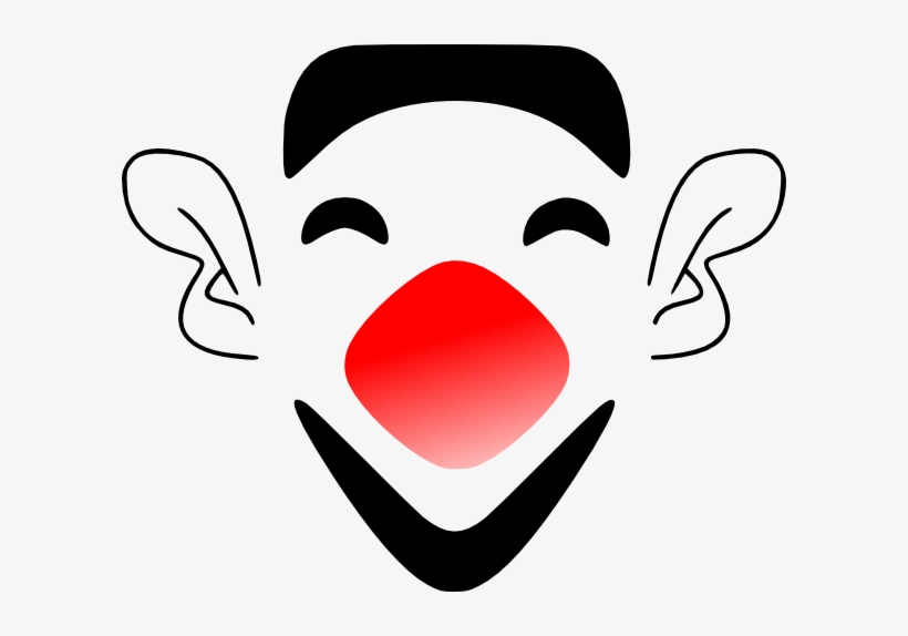 Laughing Clown Face Svg Clip Arts 600 X 494 Px, transparent png