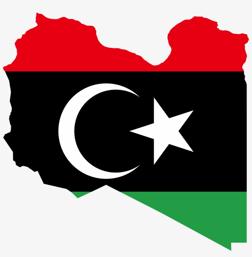 Flag Of Libya Italian Libya Map - Libya Map And Flag, transparent png
