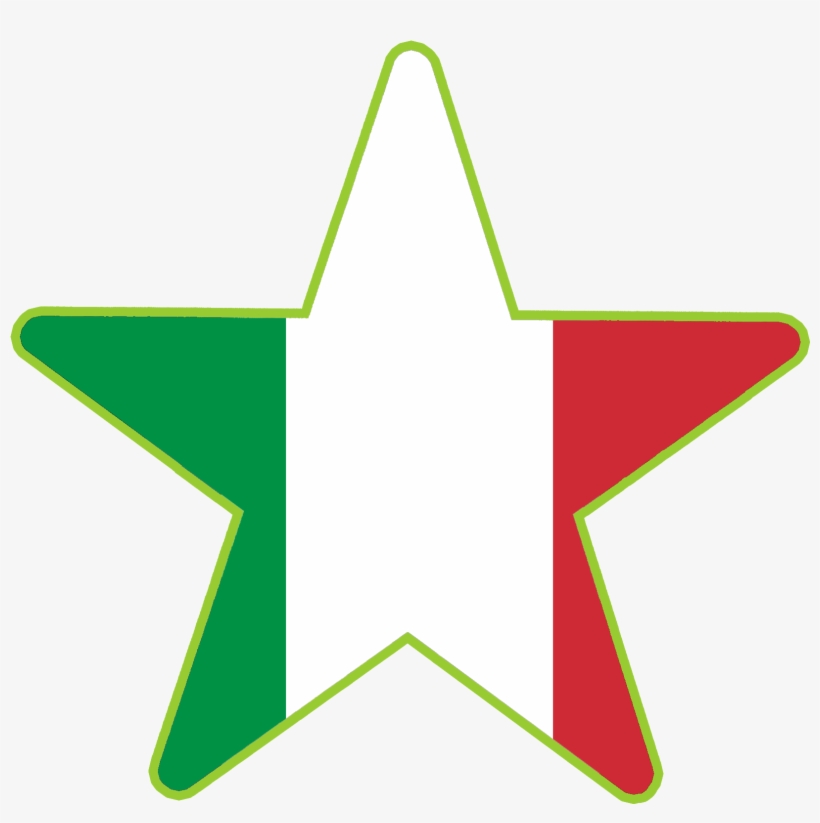 Connections Star Languages Italian Flag - Flag, transparent png