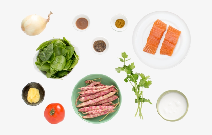 Seared Salmon & Tomato Chutney With Cranberry Bean - Sashimi, transparent png