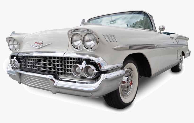 1958 Chevy Impala Fr - Antique Car, transparent png