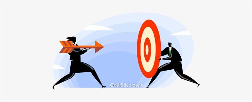 Archery Arrow And Target Royalty Free Vector Clip Art - Arco E Flecha Alvo, transparent png