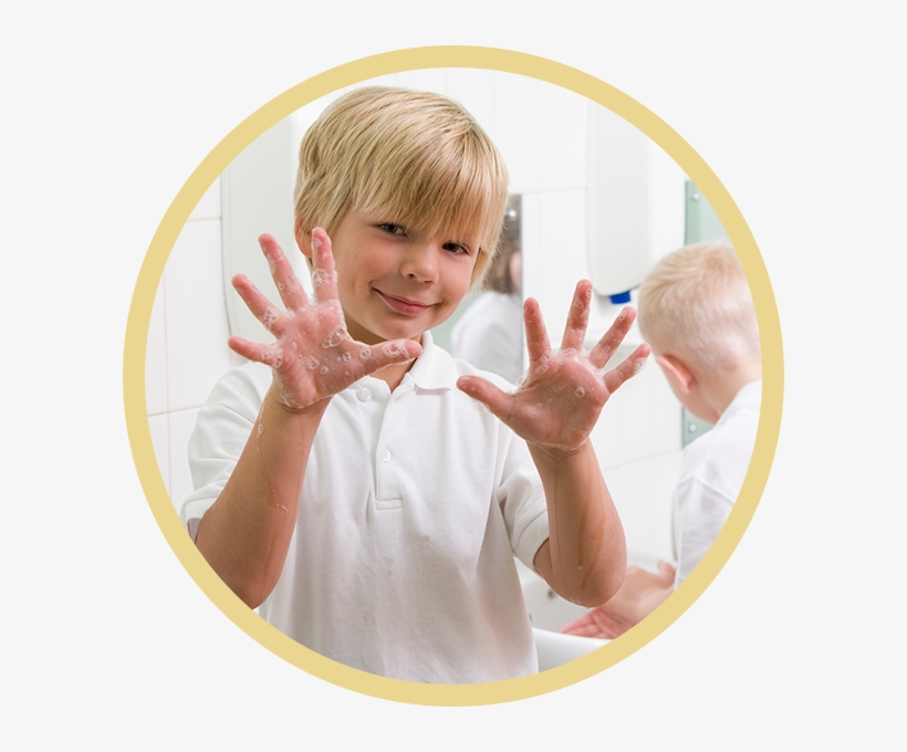 K#washing Hands Color Frame - School Washing Hands, transparent png