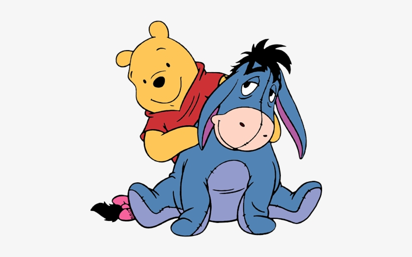 Winnie The Pooh And Eeyore Clip Art - Pooh Bear Eeyore, transparent png