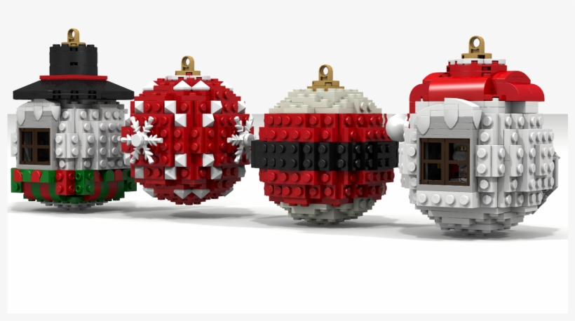 Christmas Balls Ornaments - Lego, transparent png