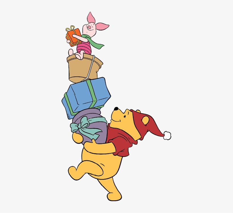 Piglet Winnie The Pooh Walt Company Clip - Christmas Winnie The Pooh Pig, transparent png