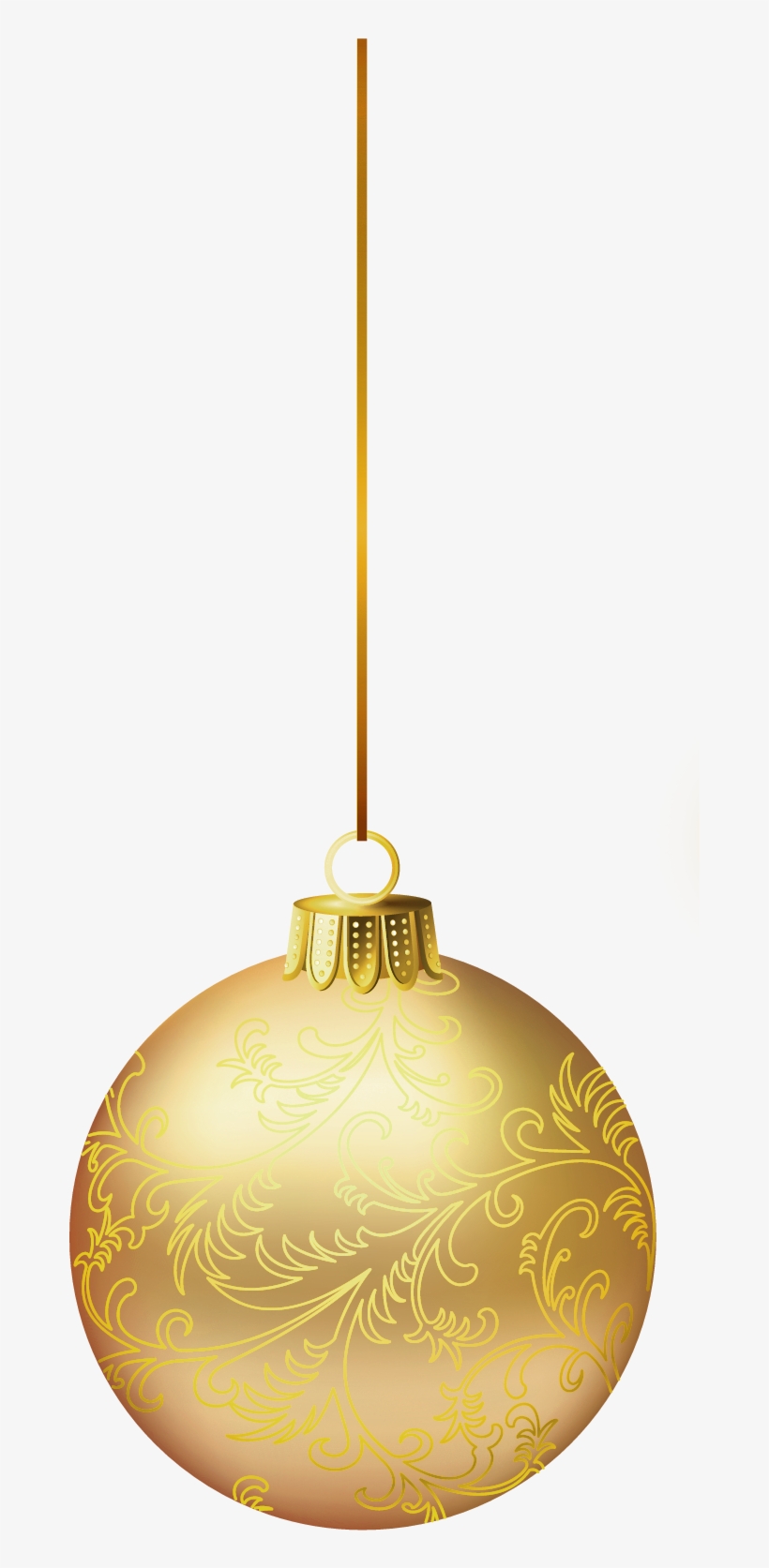 Gold Christmas Ball Png, transparent png