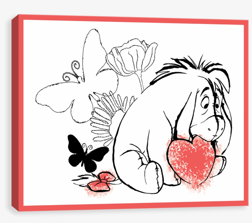Eeyore Butterfly - Eeyore, transparent png