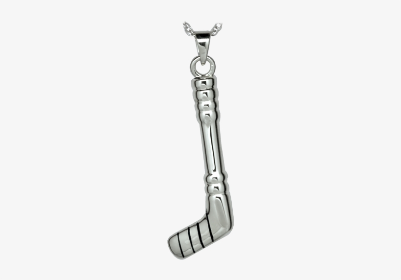 Silver Hockey Stick Keepsake Pendant Urn For Cremains - Memorial Gallery 3100p Cremation Jewelry Hockey Stick, transparent png