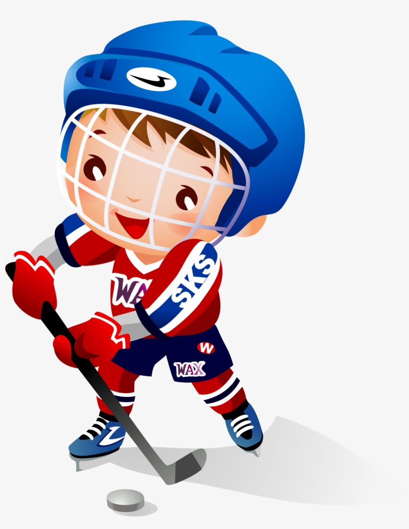 Ball Clipart Hockey Stick - Boy Is Playing Hockey, transparent png