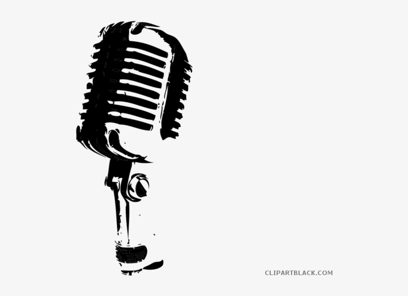 Clipartblack Com Tools Free Black White Images - Microphone Black And White, transparent png