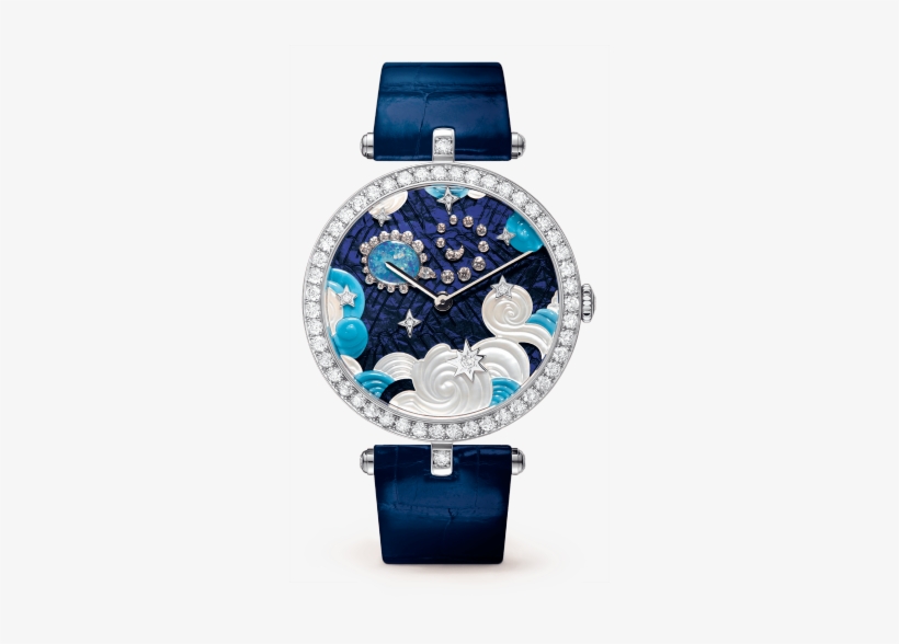Lady Arpels Zodiac Scorpio Watch,shiny Alligator, Square - Van Cleef And Arpels Womens Watches, transparent png