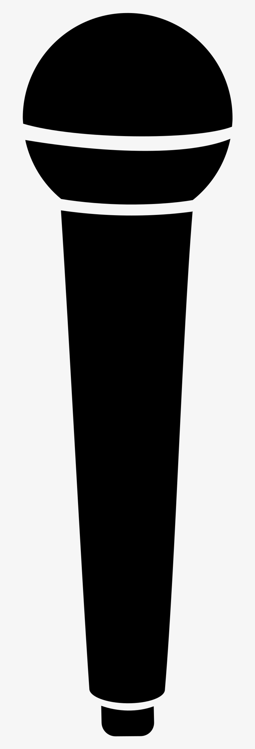 Microphone Clipart Graphic - Microphone Black And White, transparent png