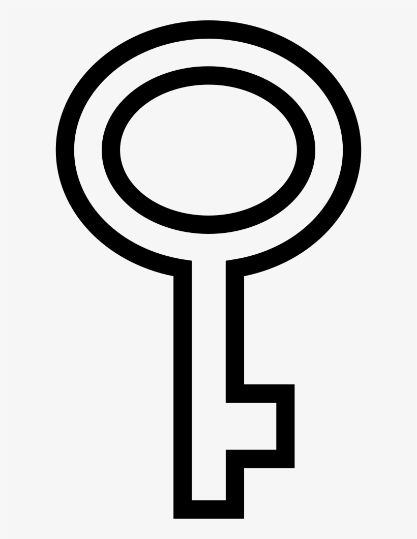 Key Of Oval Shape Outline Comments - Shape, transparent png