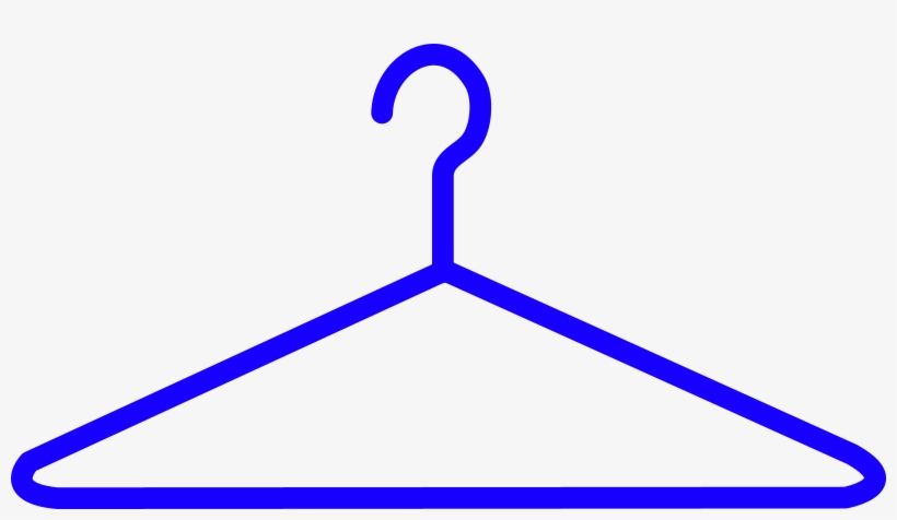 Jpg Library Library Blue Coat Hanger Clipart - Hanger Clipart, transparent png