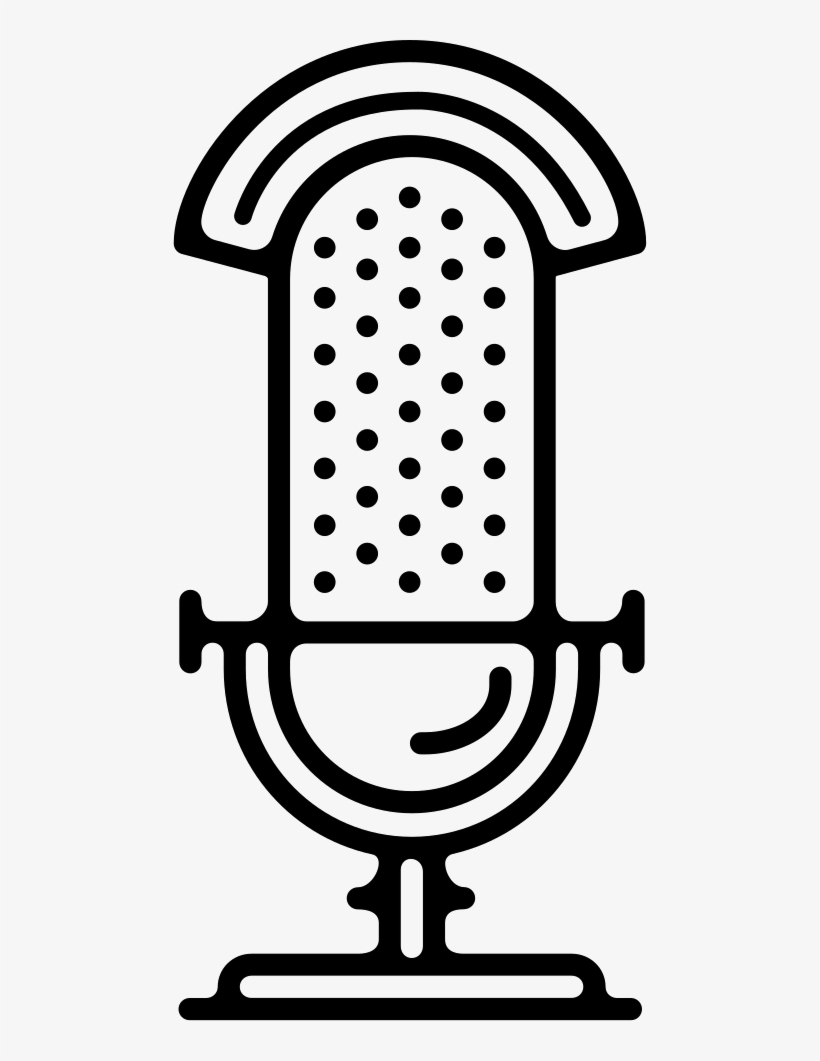 Old Radio Microphone Comments - Microphone, transparent png