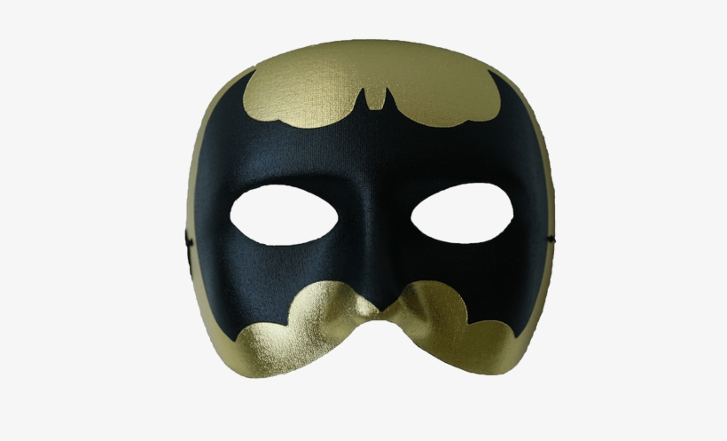 Black & Gold Bat Male Masquerade Mask - Masquerade Ball, transparent png