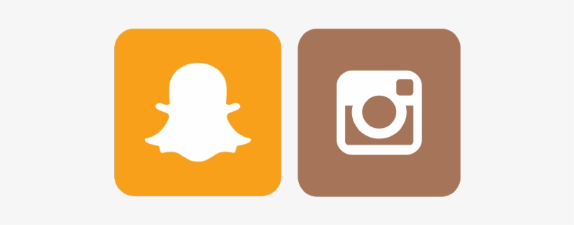 Instagram Clipart Snapchat - Instagram E Snapchat Png, transparent png