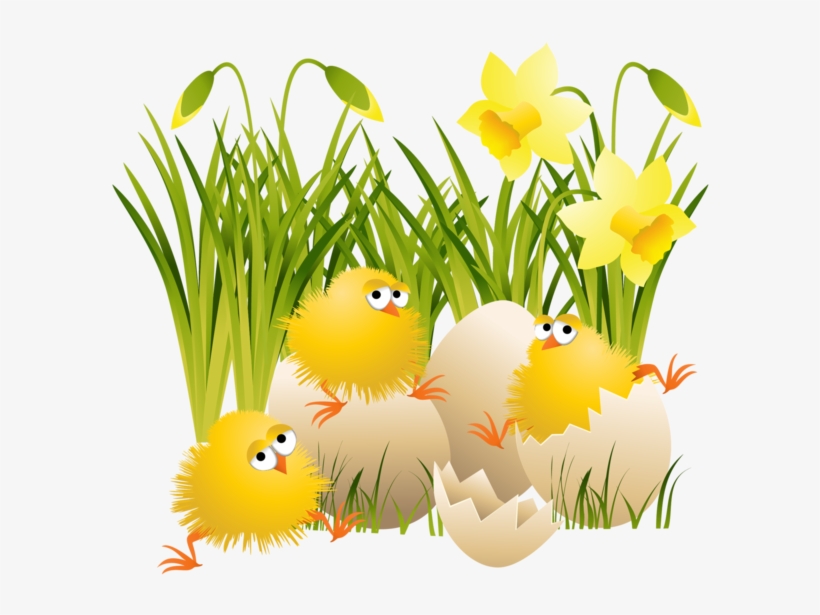 Easter Eggs In Grass Png For Kids - Easter Chicks Png, transparent png