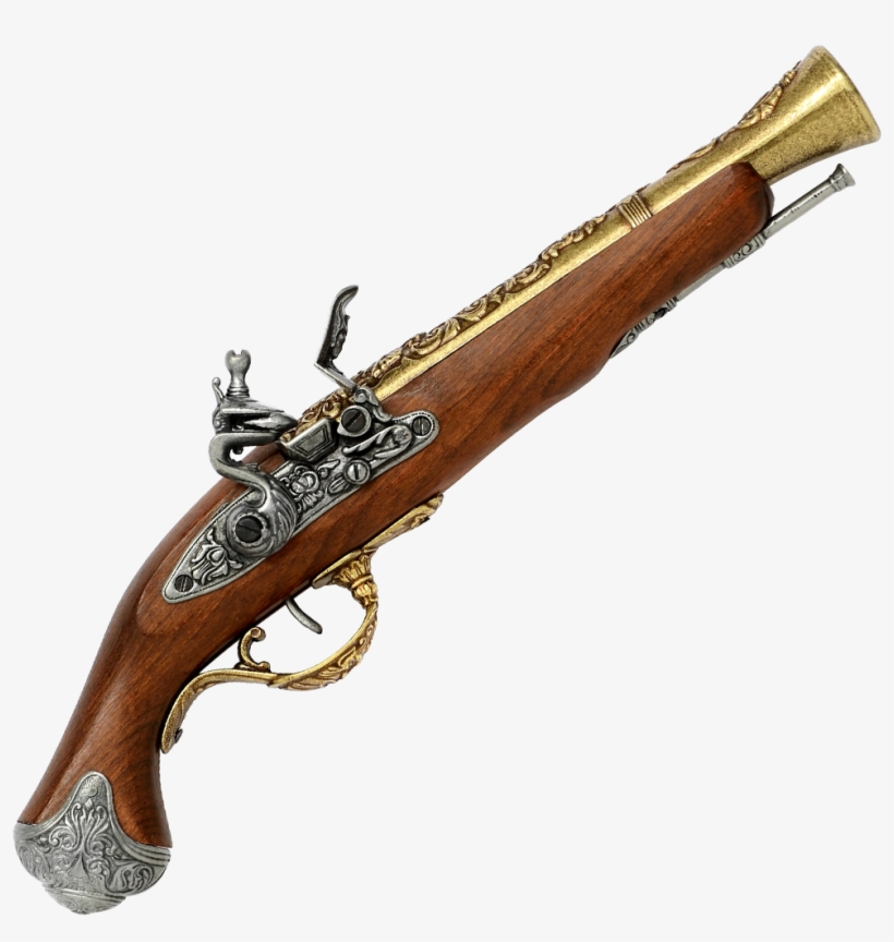Flintlock Blunderbuss, London, 18th C, transparent png