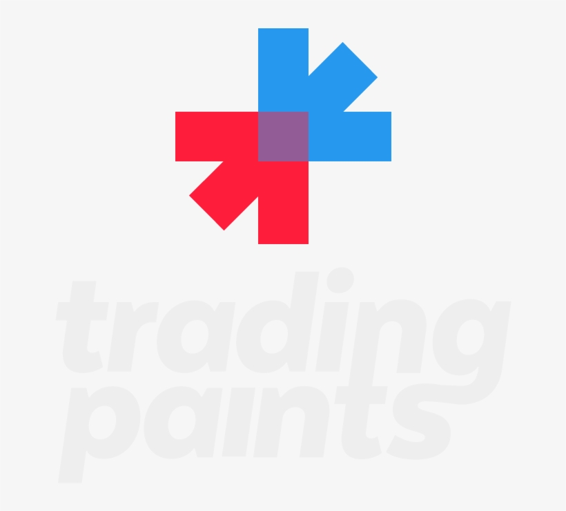 Tradingpaints Logo Stacked Color White Png Iracing, transparent png