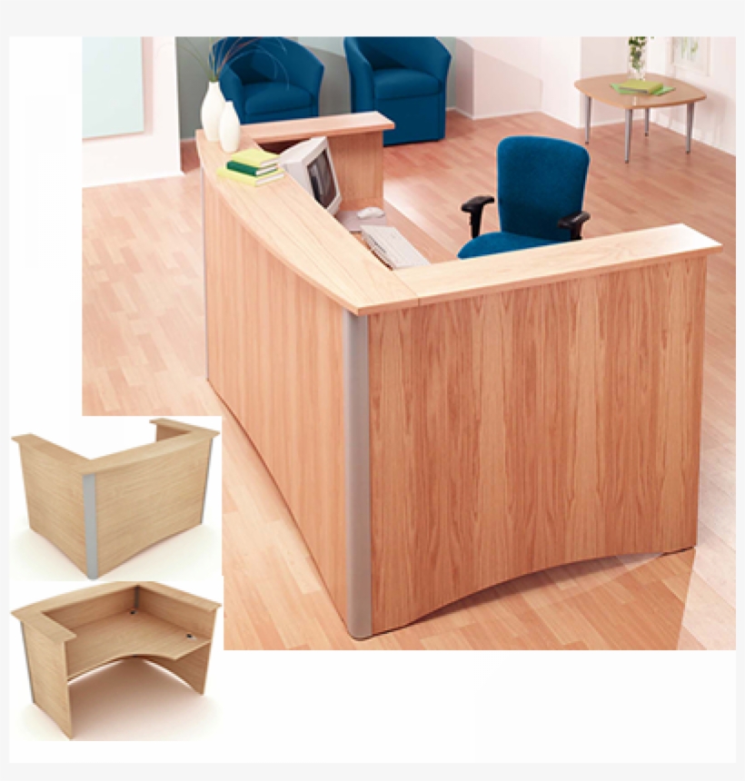 Elite Windsor Bow Fronted Reception Desk, transparent png