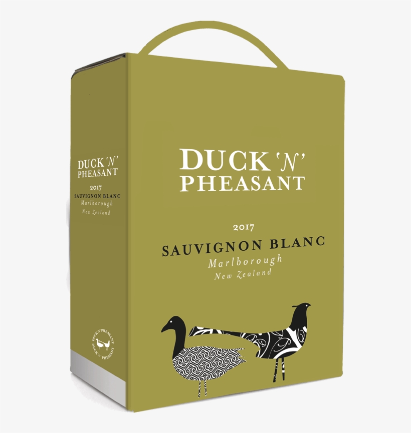 Duck 'n' Pheasant Sauvignon Blanc Wine Box 2017, transparent png