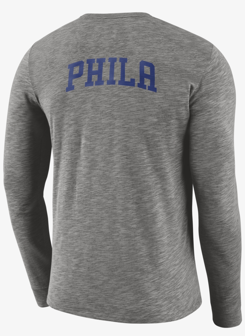 Philadelphia 76ers Men's Dry Long Sleeve Tee By Nike, transparent png