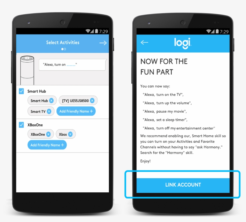 Setting Friendly Names In Harmony Skill, transparent png