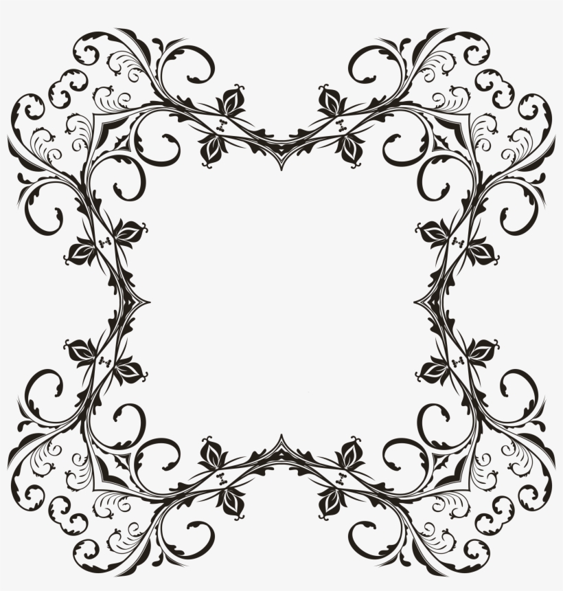This Free Icons Png Design Of Floral Flourish Frame, transparent png
