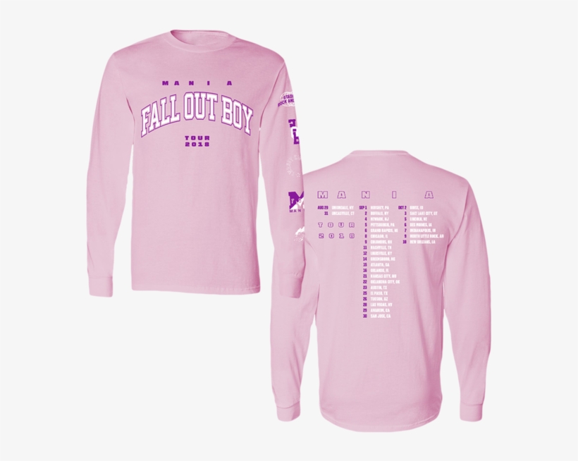 2018 Tour Pink Long Sleeve Tee, transparent png