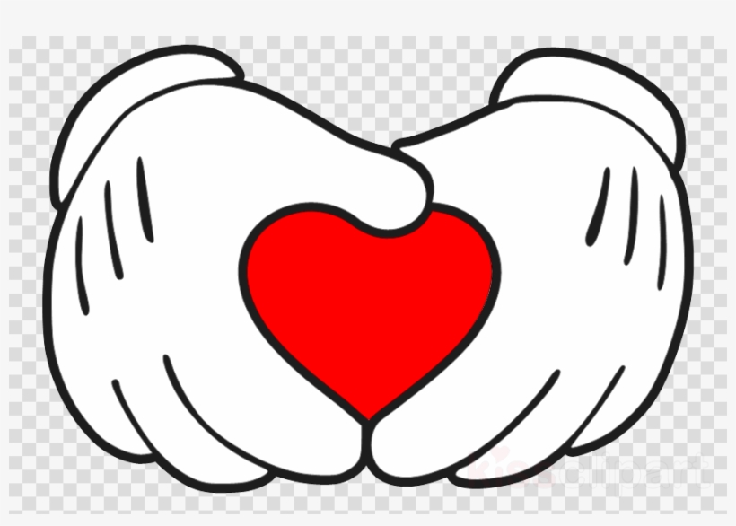 Hands Mickey Mouse Heart Png Clipart Mickey Mouse Minnie, transparent png
