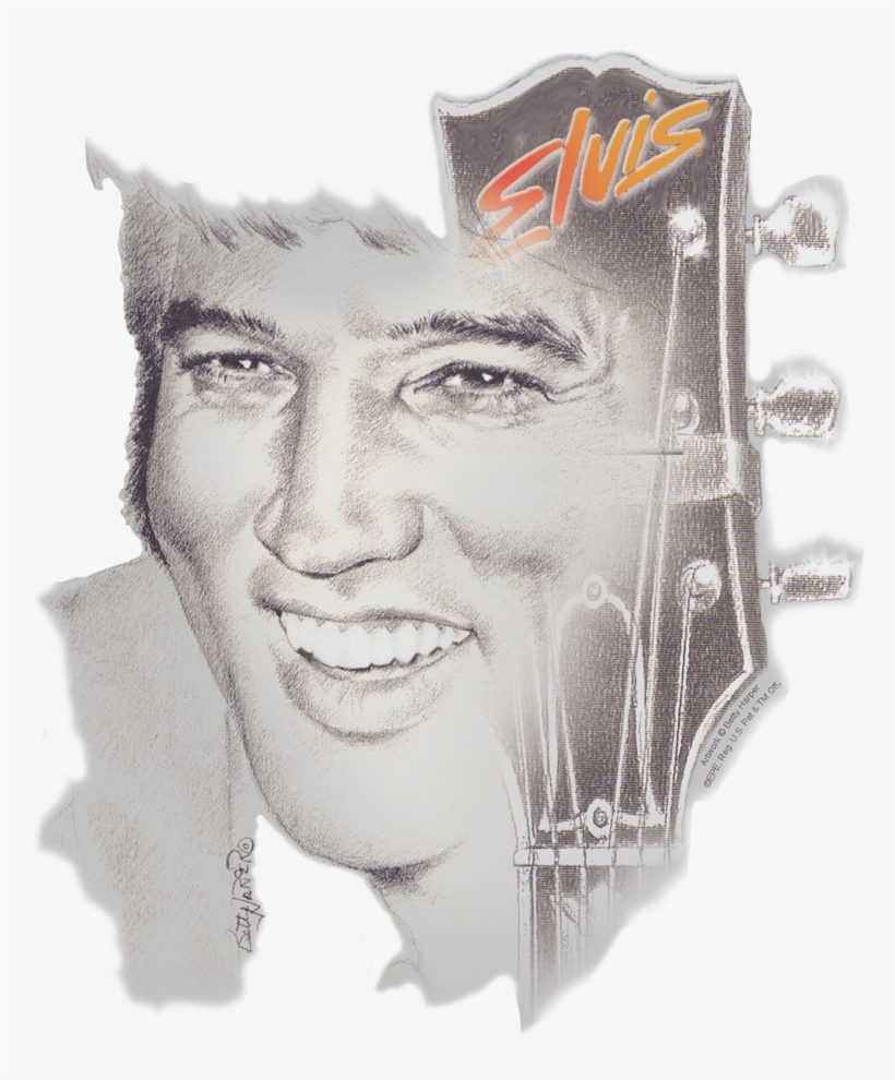 Elvis Presley Smile 2 Men's Regular Fit T-shirt, transparent png