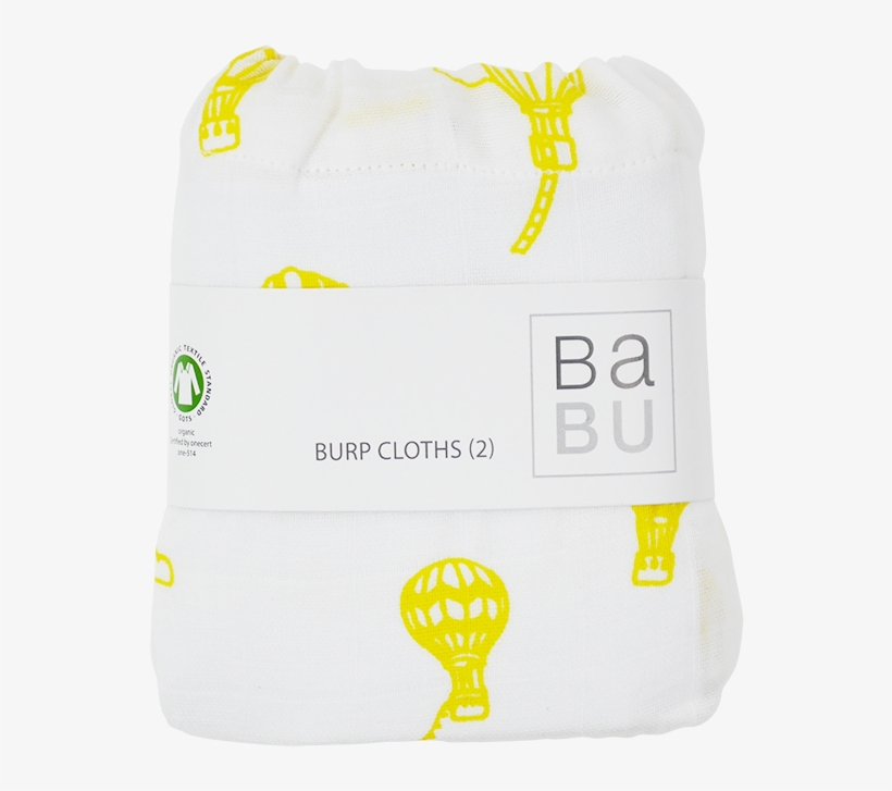 Burp Cloth Balloon Yellow, transparent png