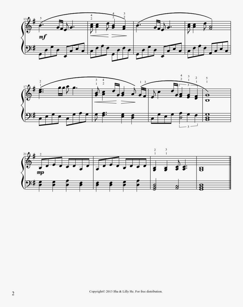 Granny Lois Is Moving Away Sheet Music Composed By, transparent png