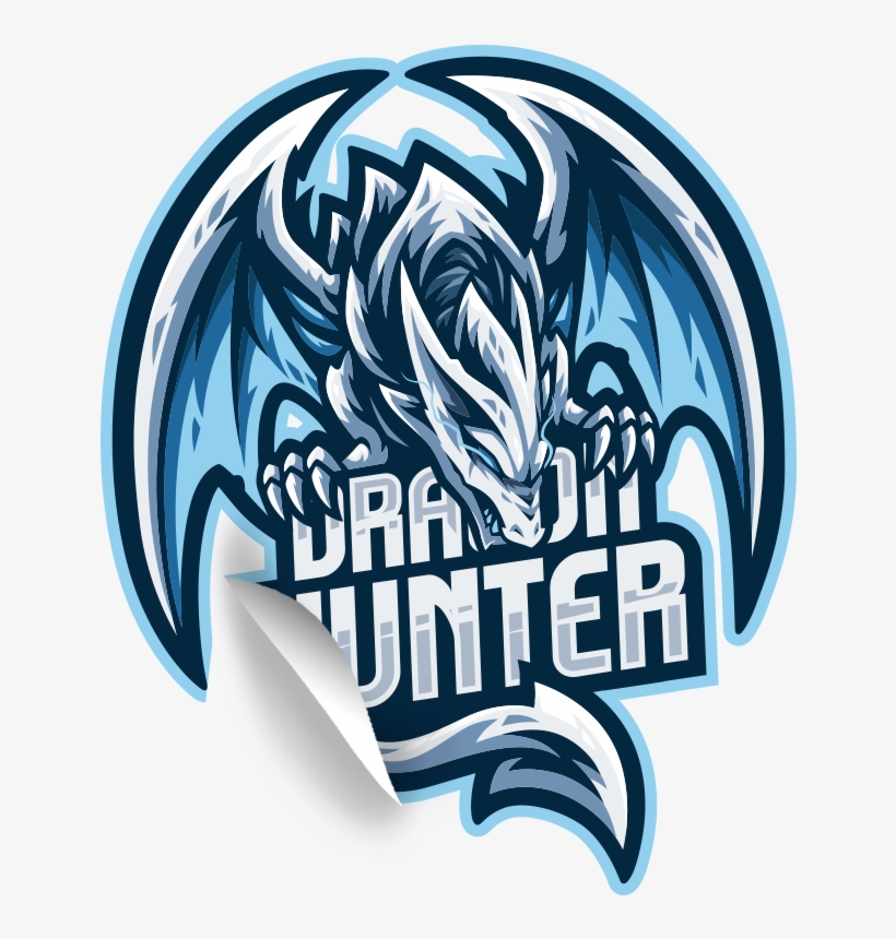 Dragon Hunter Sticker, transparent png
