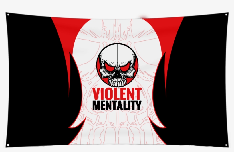 Violent Mentality Flag, transparent png