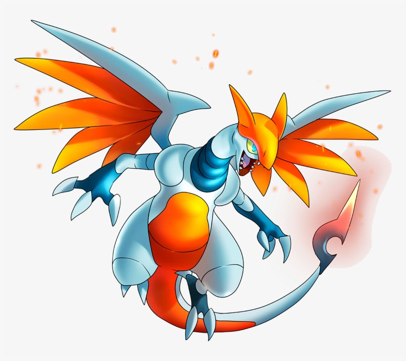 Pokemon 14013 Shiny Skarmochar Pokedex, transparent png