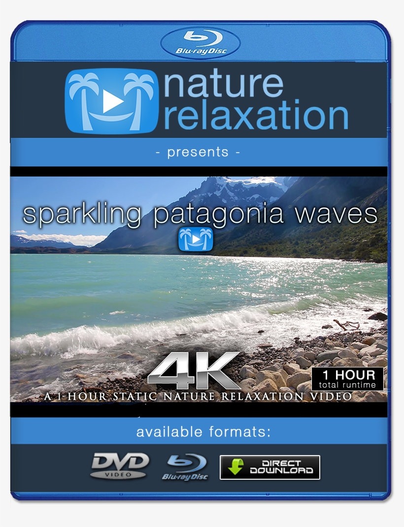 "sparkling Patagonia Waves" 1hr Static Nature Relaxation, transparent png
