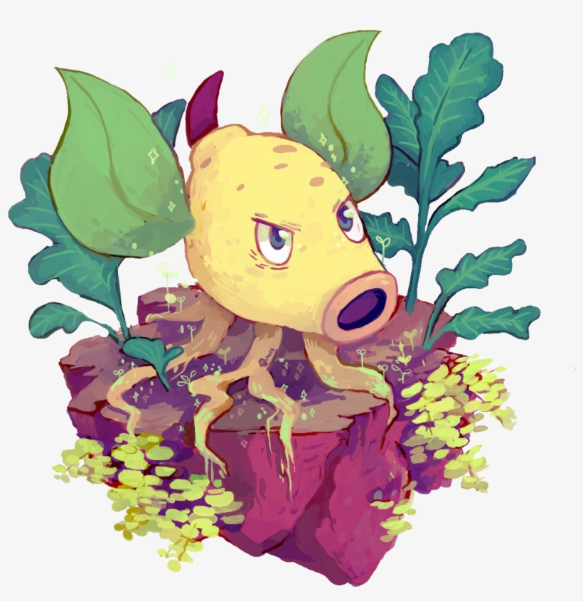 #070 Weepinbell Used Ingrain And Razor Leaf, transparent png
