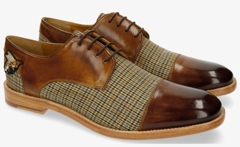 Derby Shoes Eddy 11 Textile New England Tobacco, transparent png