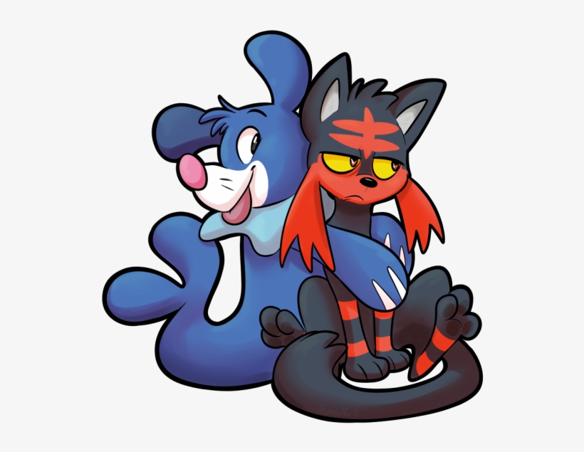 Poplio Litten Sticker, transparent png