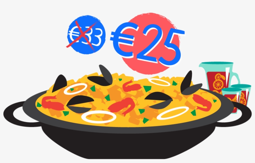 Paella Tasting Menu Discount Barcelona, transparent png