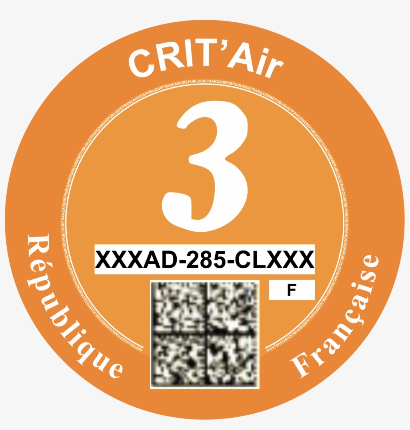 Pictures Of The Crit'air Vignette And Of Traffic Signs, transparent png