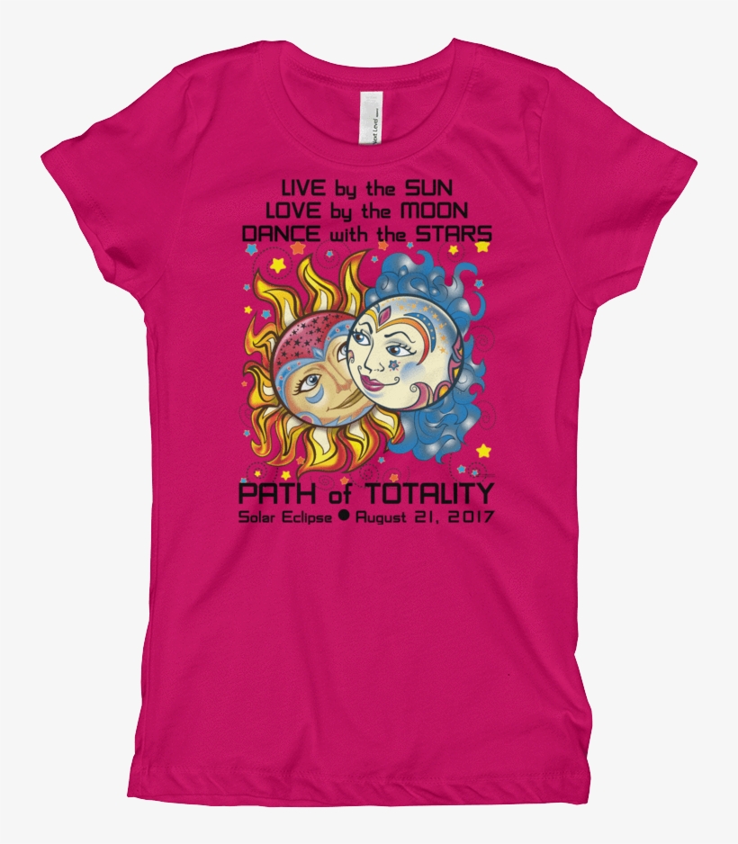 Girls Solar Eclipse Princess T-shirt, transparent png