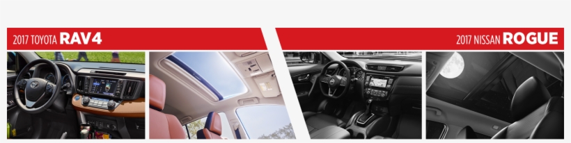 Compare 2017 Toyota Rav4 Vs Nissan Rogue Interior, transparent png