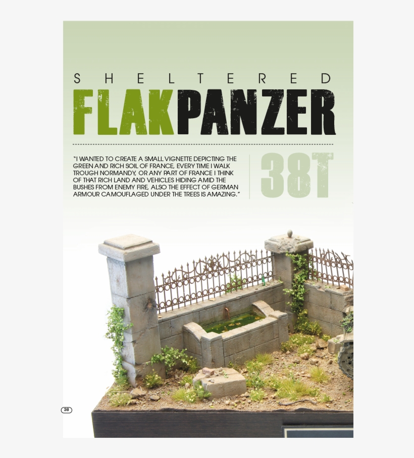 Afv67 Sheltered Flakpanzer Diorama, transparent png