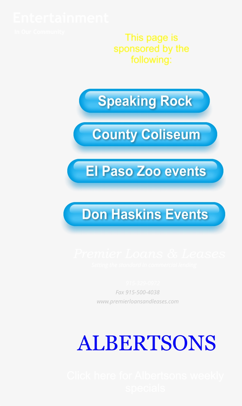 This Page Is Sponsored By The Following, transparent png